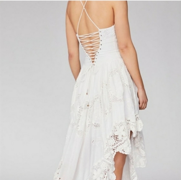 Free People Love To Love You Cutwork Crochet Dress - Picture 2 of 8